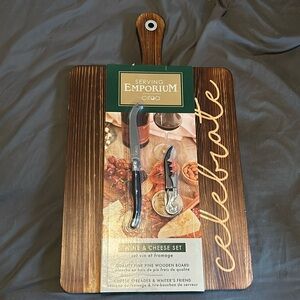 Serving emporium wine and cheese set. Never opened.